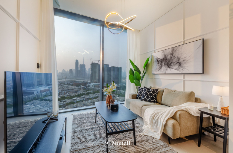 Living area 3, Manzil - Sleek 1BR nr Downtown w Burj views, Dubai