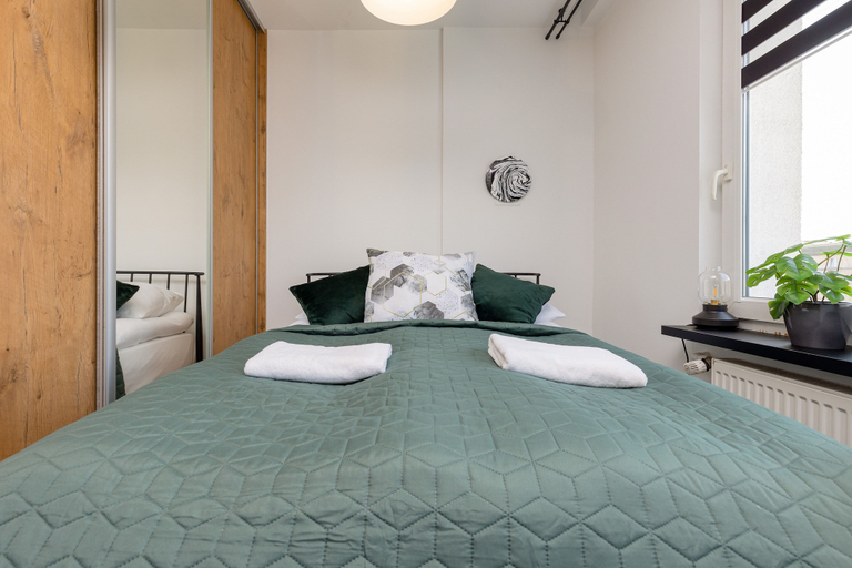 Bedroom 3, Grójecka Studio Warsaw by Renters, Warsaw