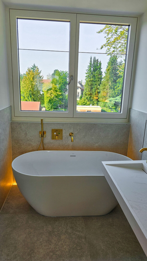 Bathroom 2, Luxus Dachgeschoss City Wohnung München, München