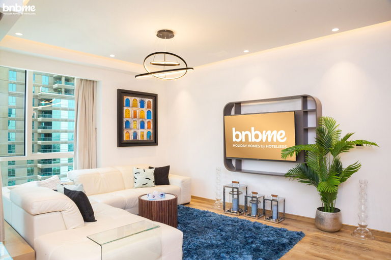 Living area, bnbme | Al Murjan Tower | 2 BDR, Dubai