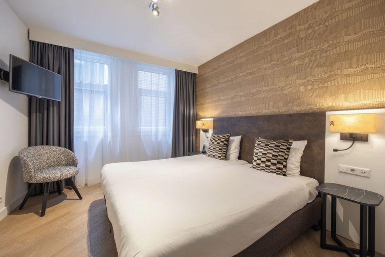 Bedroom 3, Hotel Amsterdam De Roode Leeuw, Amsterdam