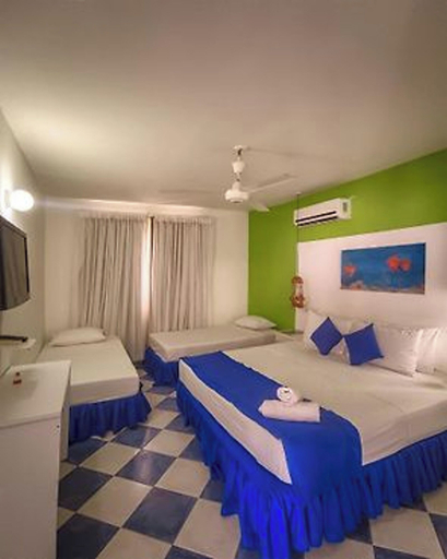 Bedroom 2, La Ballena Azul Hotel, Santa Marta (Dist. Esp.)