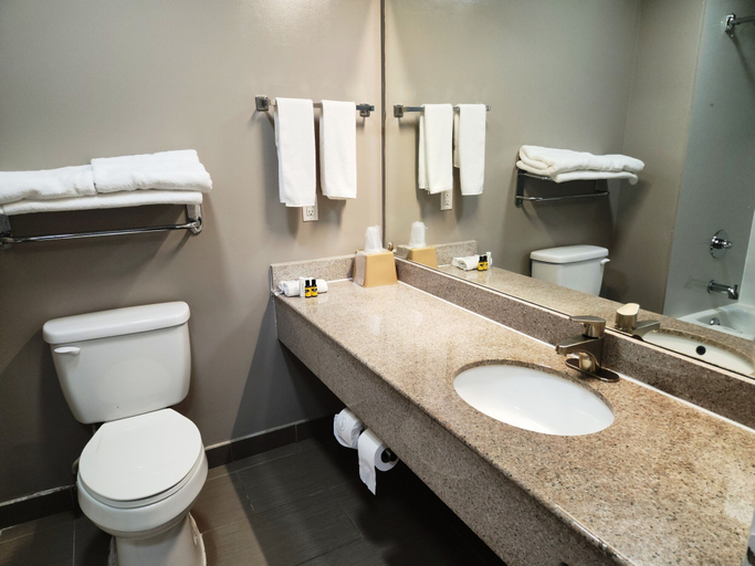 Bathroom 4, Motel 6 Ennis, TX, Ellis