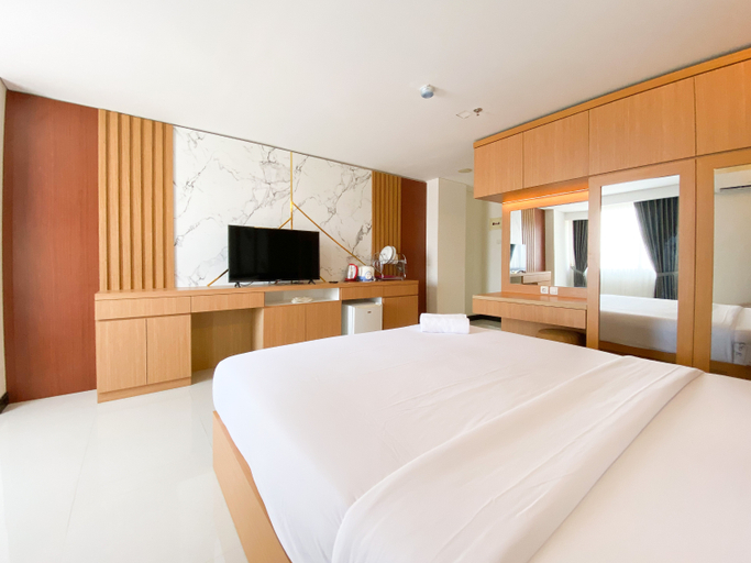 Bedroom 2, Homey and Strategic Studio (No Kitchen) at Sentraland Semarang Apartment By Travelio, Semarang