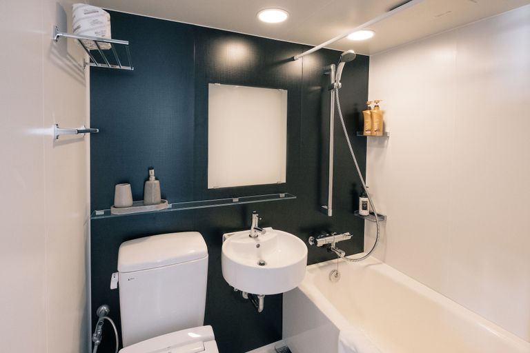 Bathroom 5, Happo Apartments, Hakuba