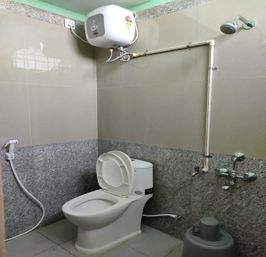 Bathroom, PN Samy Residency, Puducherry