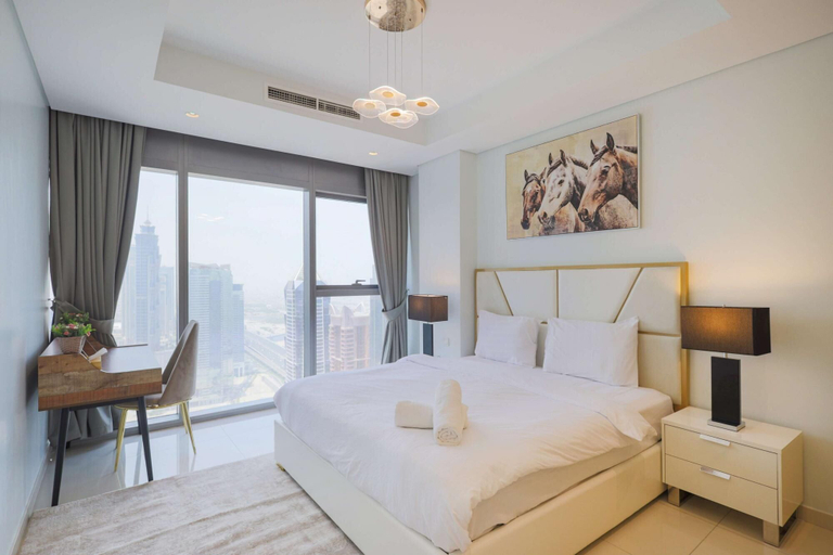 Bedroom 2, Ptr-5213 Modern 1BR Apartment, Dubai