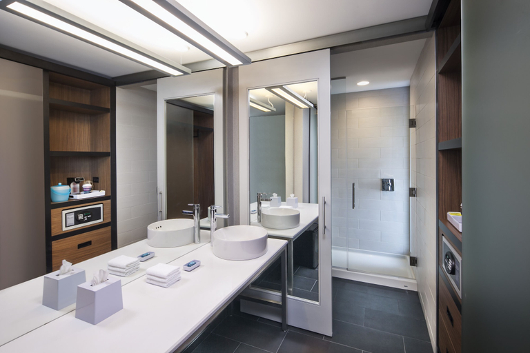 Bathroom 4, Aloft by Marriott Syracuse Inner Harbor, Onondaga