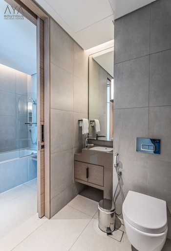 Bathroom 2, Aya - Canal View From this 1BR in Jumeirah Gate Tower 1, Dubai