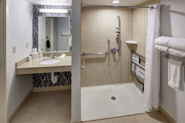 Bathroom 4, Hilton Garden Inn Naperville/Warrenville, Dupage