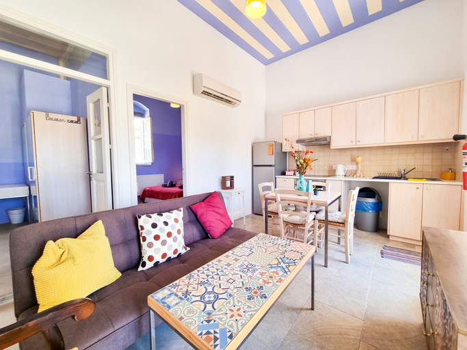 Living area 3, Village Charm Pool Apartment at Skarinou, Larnaca