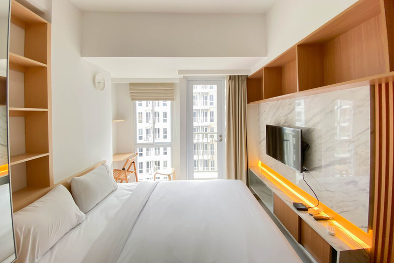 Bedroom 1, Nice And Compact Studio At Tokyo Riverside Pik 2 Apartment, Tangerang