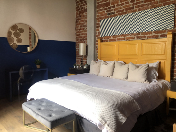 Bedroom 3, Hotel Puerta Roja Rome, Mexico City