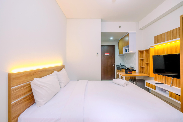 Bedroom 3, Modern and Comfy Studio at Transpark Cibubur Apartment By Travelio, Depok