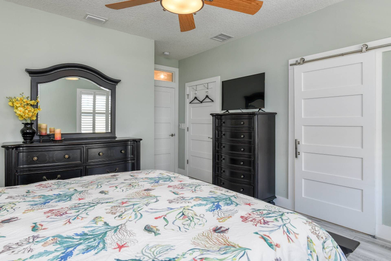 Bedroom 3, Bougainvillea Beach Bungalow, Saint Johns