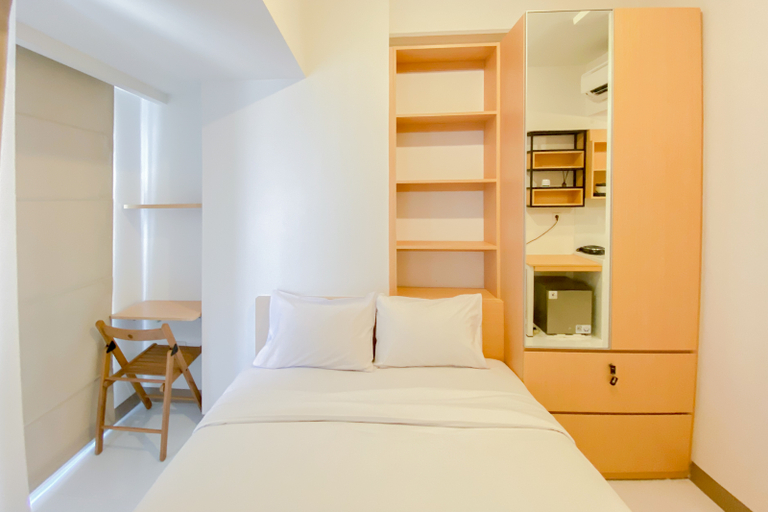 Bedroom 2, Compact and Restful Studio Apartment Tokyo Riverside PIK 2 By Travelio, Tangerang