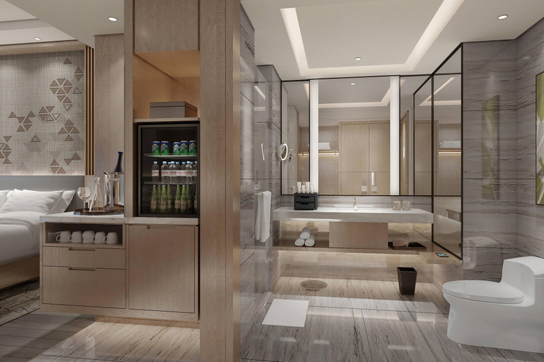 Bathroom 5, Courtyard by Marriott Shanghai Songjiang, Shanghai