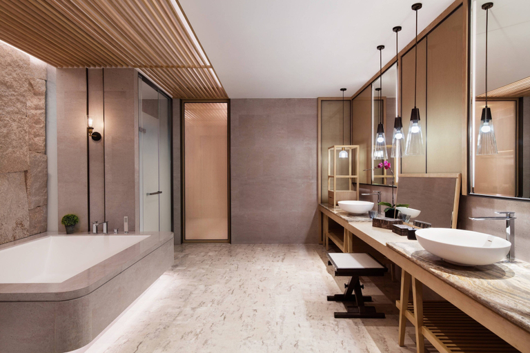 Bathroom 4, Shenzhen Marriott Hotel Golden Bay, Shenzhen