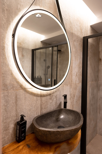 Bathroom 3, Evritos Villas & Suites with Pool, Central Greece
