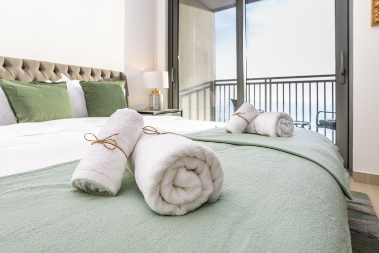 Bedroom 5, Waves - Sea View Luxury 3 Bedroom Apartment With Balcony, Dubai