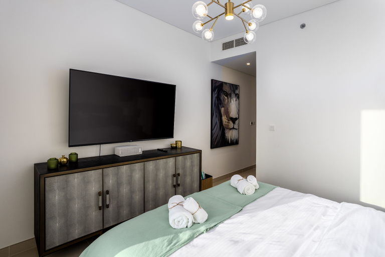 Bedroom 3, Waves - Sea View Luxury 3 Bedroom Apartment With Balcony, Dubai