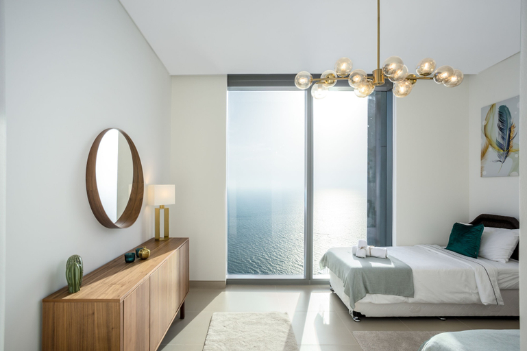 Bedroom 4, Waves - Sea View Luxury 3 Bedroom Apartment With Balcony, Dubai