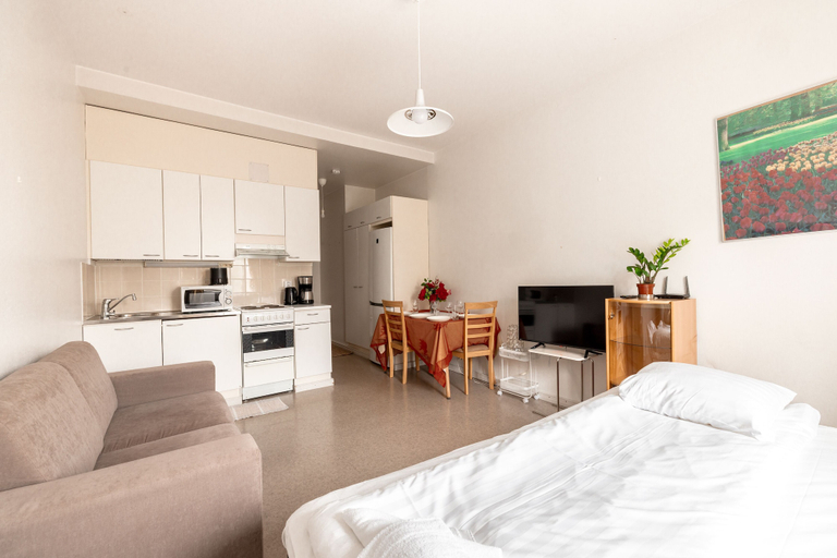 Bedroom, 2ndhomes Bright & Compact Studio Apt, Uusimaa