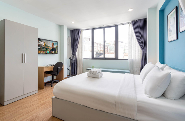 Bedroom 1, WE HOME NT602-FULL LIGHT STUDIO BEN THANH MARKET, District 1