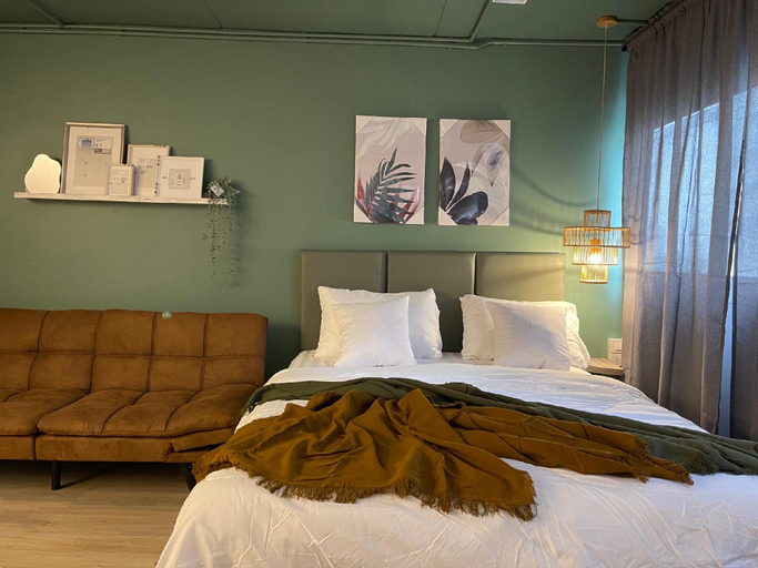 Bedroom 1, Stay with me //Green// @Popular condo C5, Pak Kret