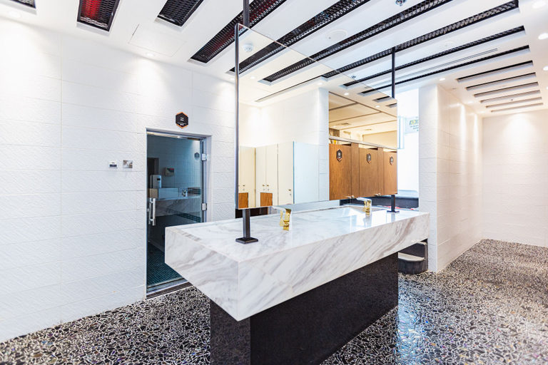 Bathroom 4, Waves - Chic Studio With Balcony Overlooking City Views, Dubai