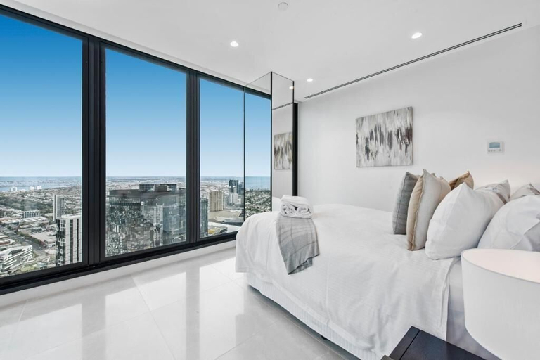Bedroom 2, Melbourne City Apartments Panoramic Skyview Penthouse, Melbourne