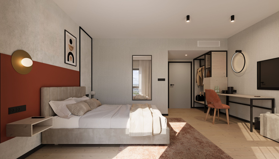 Bedroom 4, Hotel Milo Gdansk Airport, Gdańsk City