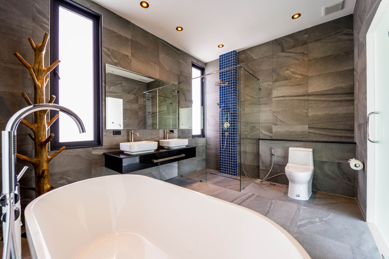 Bathroom 3, Luxury 6 Bed Private Pool Villa - LLW, Hua Hin