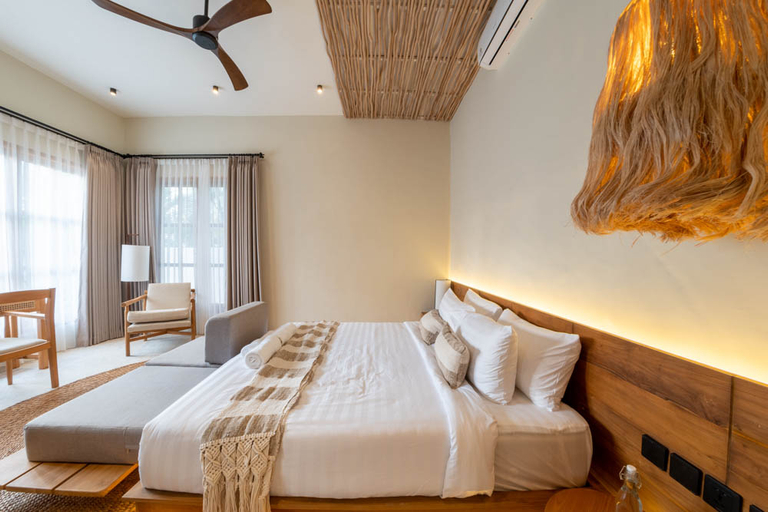 Bedroom 3, Semiramida Villa by EVDEkimi — Elegant 2BR w/pool, open-air bath, patio, Gianyar