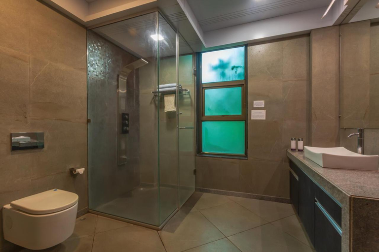 Bathroom, SaffronStays Bellini, Raigarh