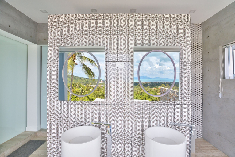 Bathroom 4, Stylish Sea View Villa 5 Bedrooms -KBR13, Ko Samui
