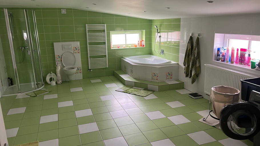 Bathroom 4, Haus mit Pool Großschönau, Görlitz