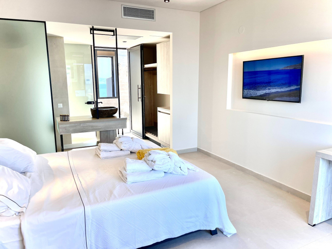 Bedroom 3, Eleia Seafront Rooms & Villas, North Aegean