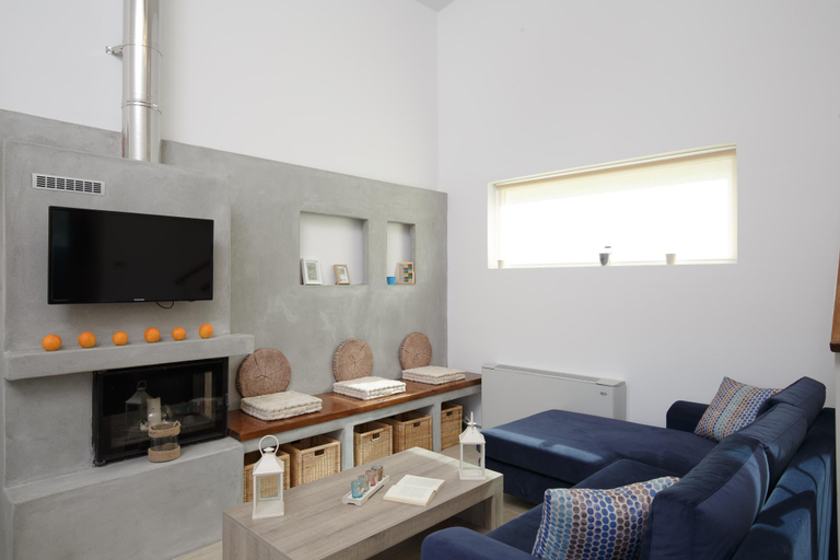 Fireplace, Villa Moly -Experience Your own Tranquility, Crete
