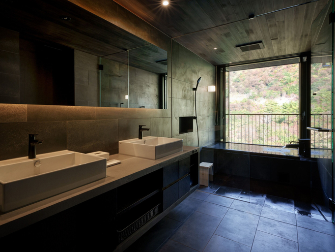 Bathroom 4, Unzen Miyazaki Ryokan, Unzen