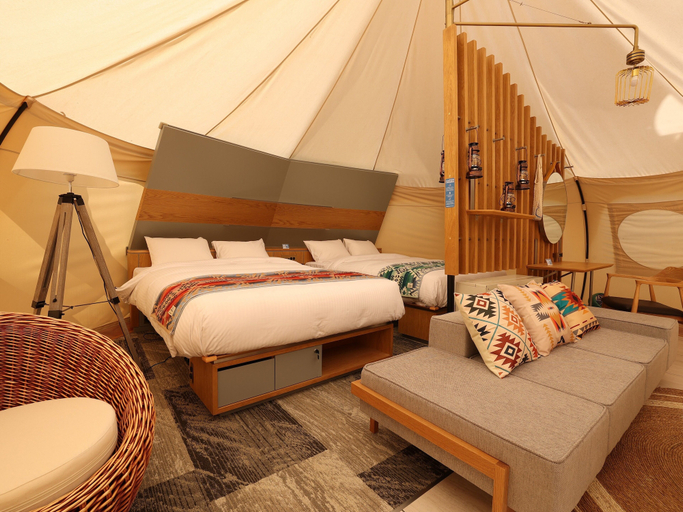 Bedroom, fabula glamping, Kimitsu