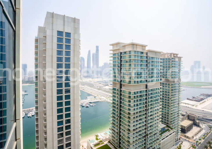 Balcony 4, Homesgetaway- 2BR in Beach Vista Tower 2, Dubai