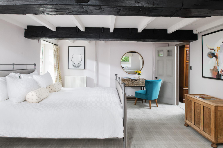 Bedroom 2, The Hideaway & Spa Terrace at Tregoose Old Mill, Cornwall