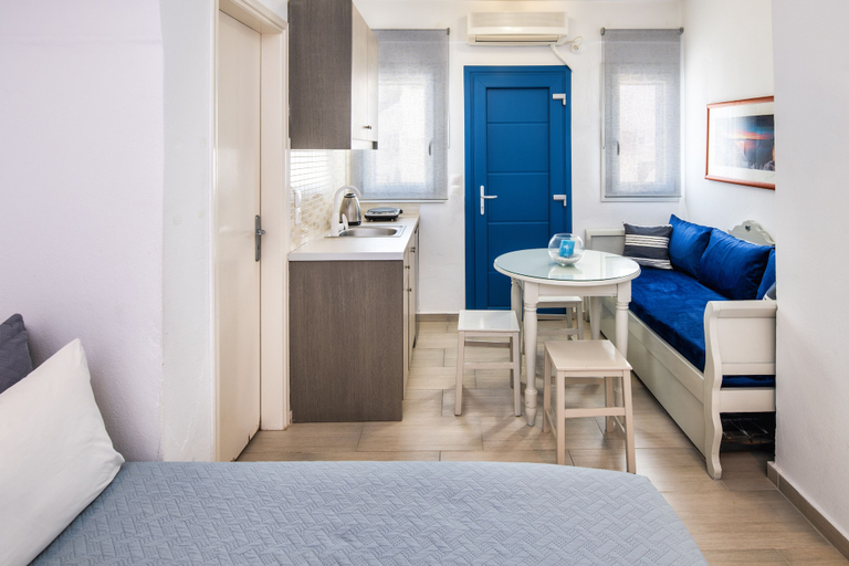 Bedroom 4, Honeymoon Beach Studios, South Aegean