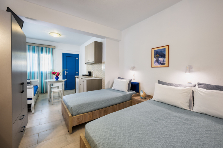 Bedroom 4, Honeymoon Beach Studios, South Aegean