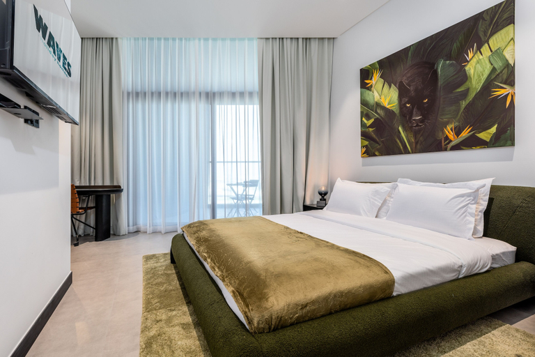 Bedroom 2, Waves - Serene Waterfront Elegance: 2BR Haven in Business Bay, Dubai