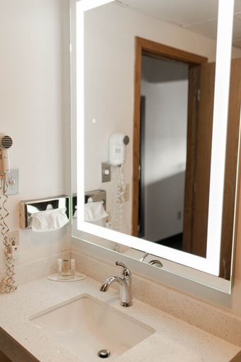 Bathroom 4, Travelodge by Wyndham Escanaba, Delta