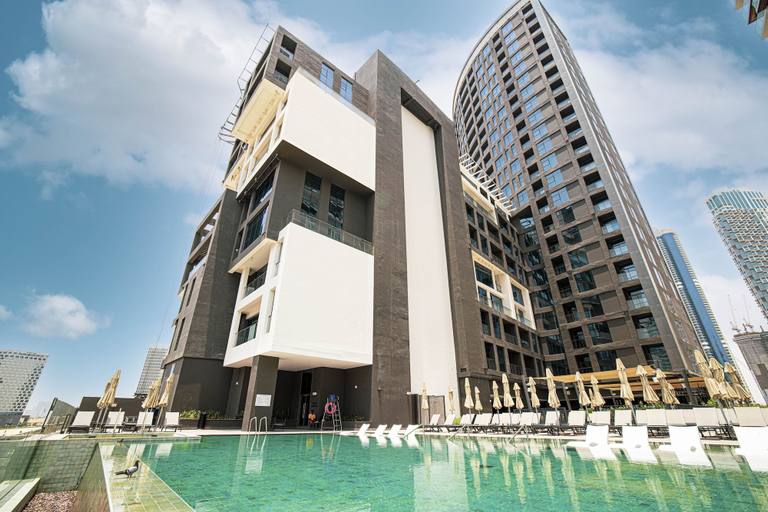 Exterior & Views 2, Waves - Urban Retreat Waterfront Elegance at 15 Northside, Dubai