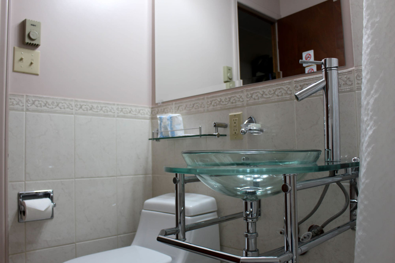 Bathroom 5, Travellers Inn, Grey