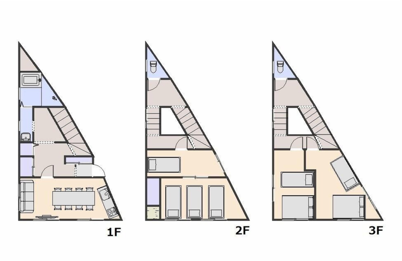 Floor plan, SENKAWA CV HOUSE, Itabashi